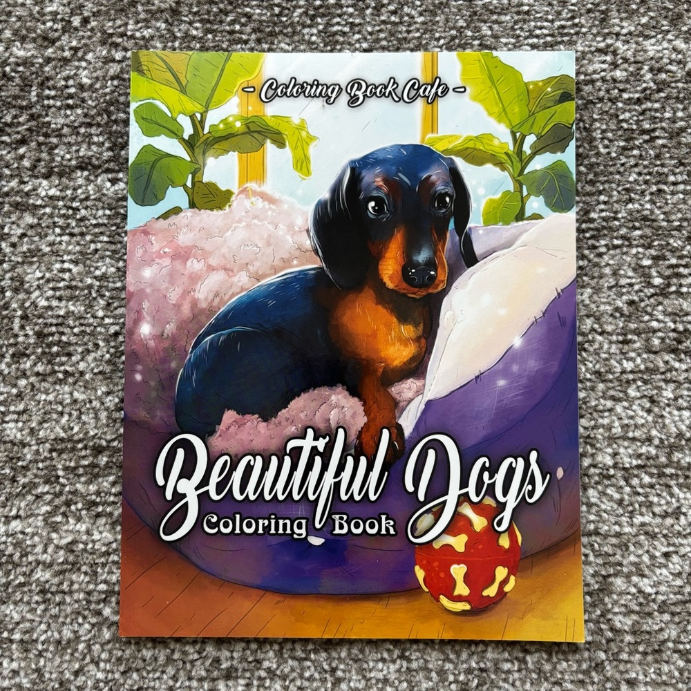 Beautiful Dogs Coloring Book